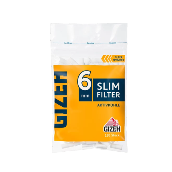 Gizeh Slim Activ Filter 6mm 1 Beutel= 120 Filter