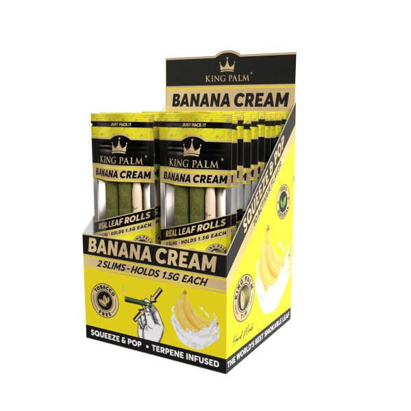 King Palm 2 Slim Rolls - Banana Cream 1VE=20 Stück