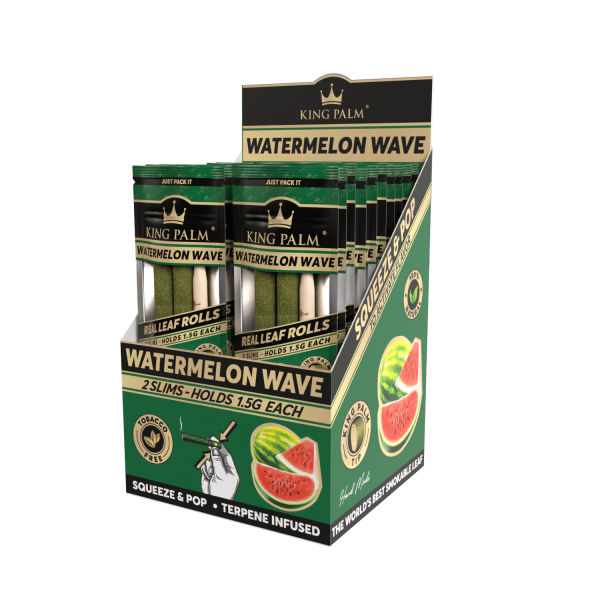 King Palm 2 Slim Rolls - Watermelon Wave 1VE=20 Stück