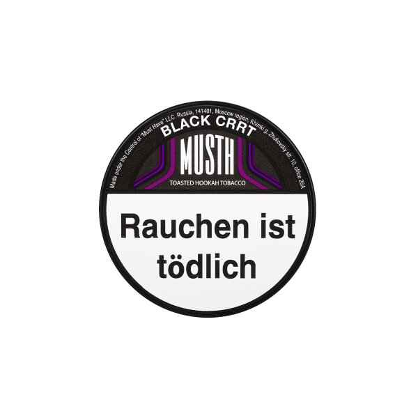 Must H Tabak 200g - Black Crrt